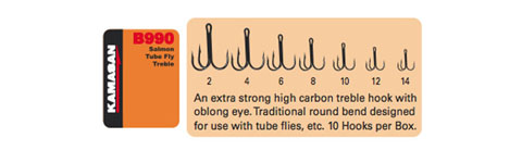 Kamasan Tube Fly Treble Hooks - Rok Max