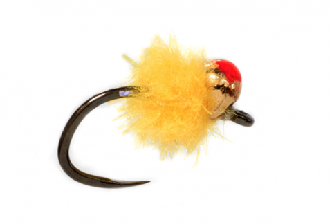 Croston's Tungsten Mini Egg Sunburst Barbless (Red) #14