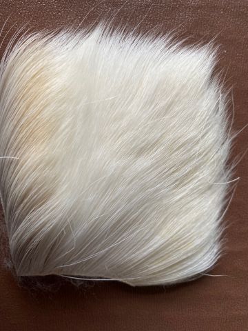 Deer Body Hair - Bleached Off White