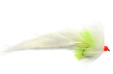 Fulling Mill Fluff Cat White Tungsten Barbless #8