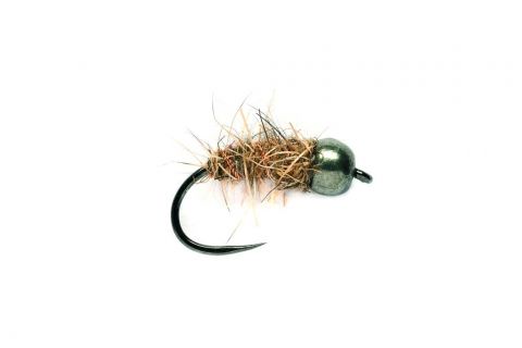 Hare's Ear Tungsten Head  Black #14 - Barbless