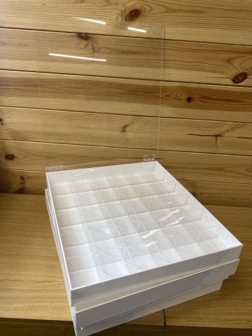 Perspex Trays, Clear Lid. (4 available)