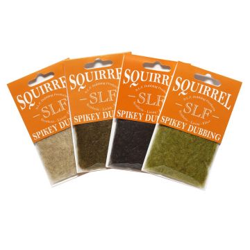 SLF Squirrel Spikey Dubbing, Olive