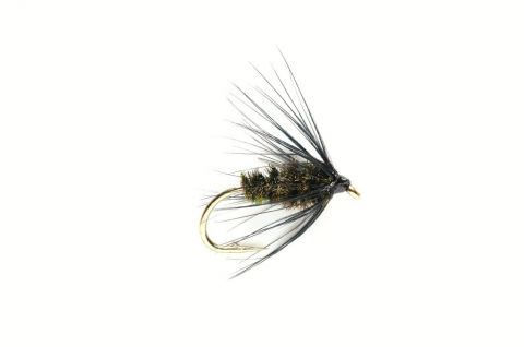 Fulling Mill Spider Black & Peacock #12