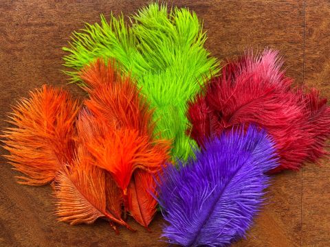 Wapsi Ostrich Marabou - Spey Plumes. Reduced