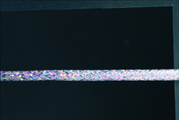Mylar Piping - Lazer Holographic Silver. Reduced