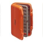 Airflo Aqua-Tec Fly Box - Orange. Slit Foam Swing Leaf